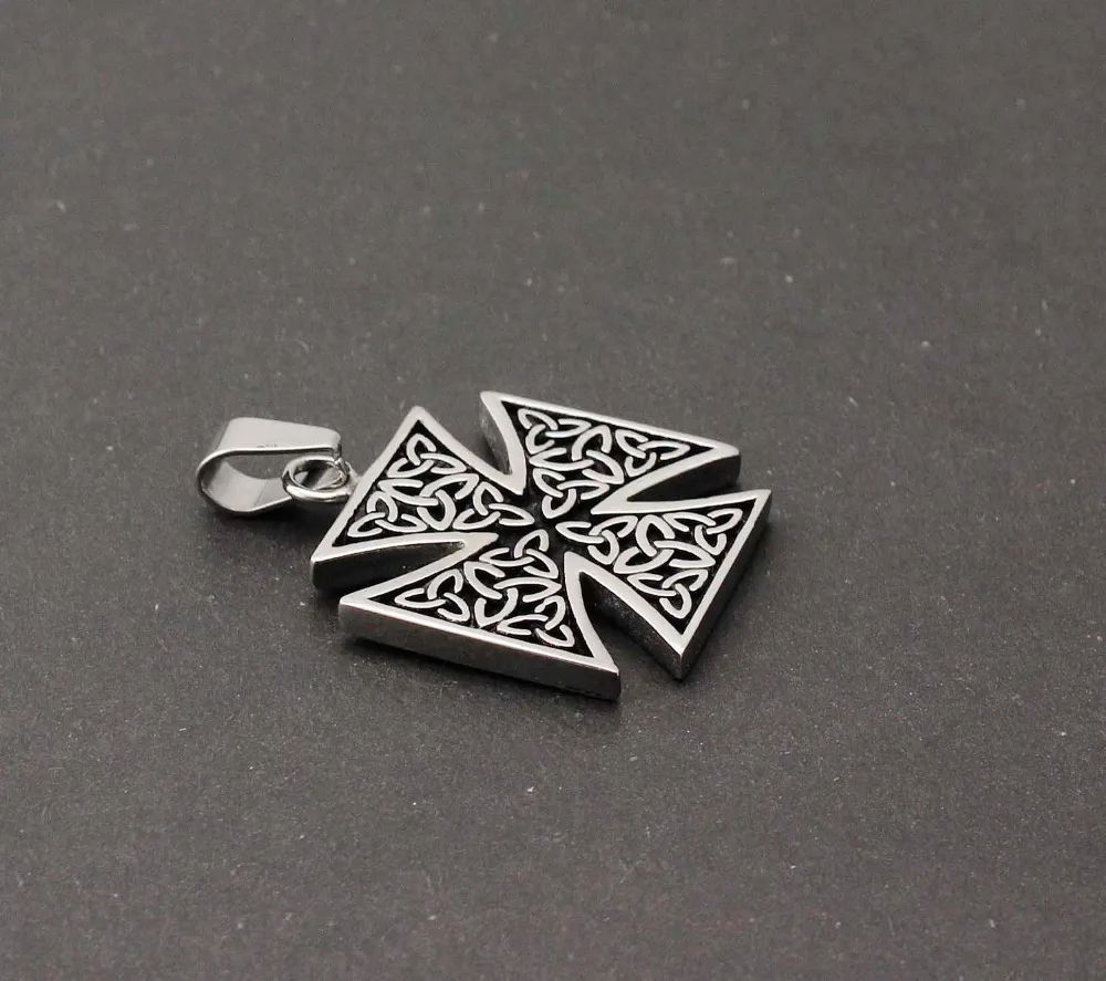 Мужской крестообразный узел из нержавеющей стали 316L|cross men|cross maltesecross 316l |