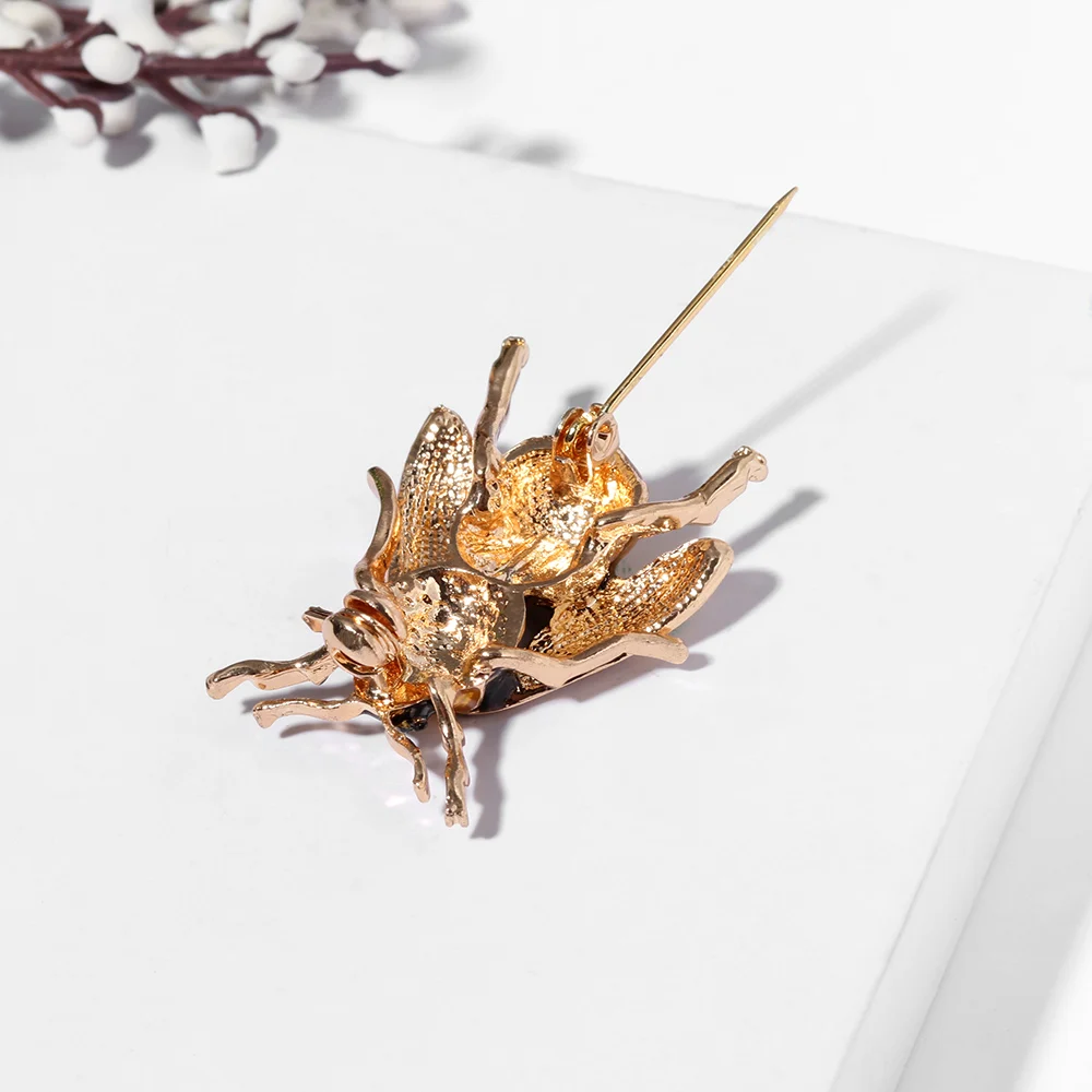 1 шт. новинка винтажные броши в виде пчелы унисекс металлическая брошь насекомых