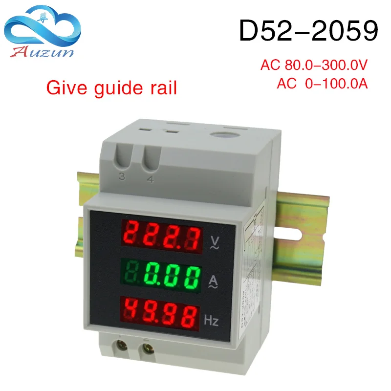 D52-2059 направляющая типа 220V380V100A цифровой дисплей Вольтметр переменного тока