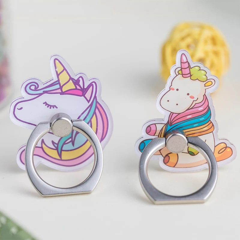 New Cartoon Unicorn Mobile Phone Ring Bracket For IPhone6s 7 8p X XR XS Max Mobile Phone Holders