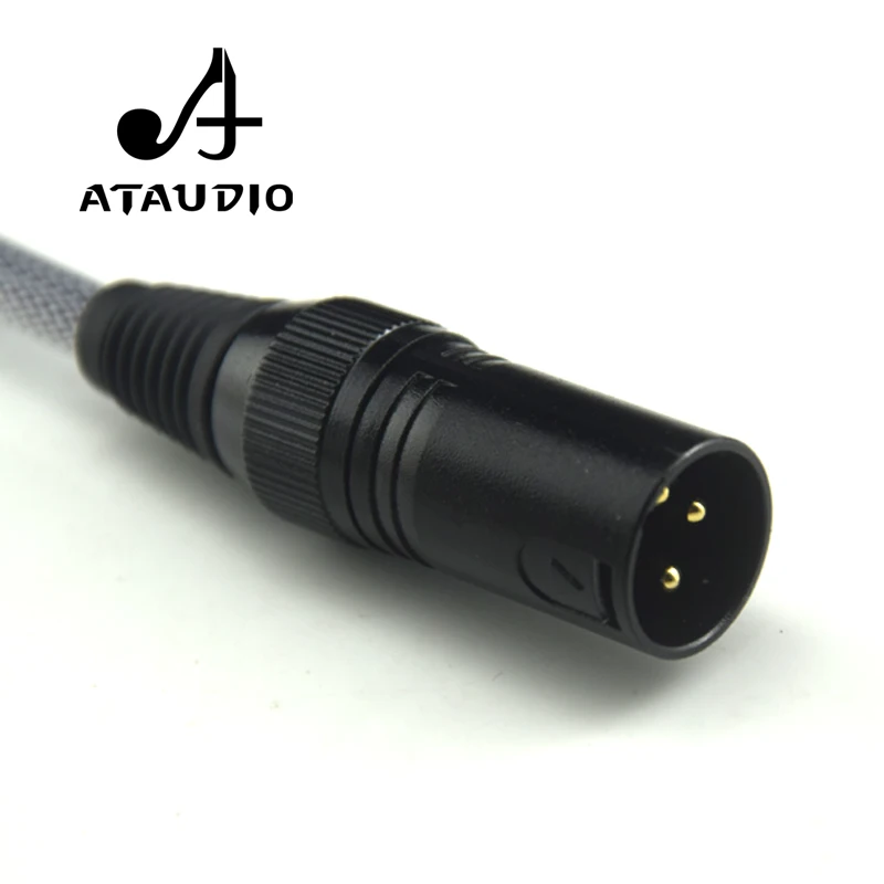 ATAUDIO Hifi 3 pin XLR штекер к 2 RCA Штекер кабель высокая производительность 6N OFC xlr rca