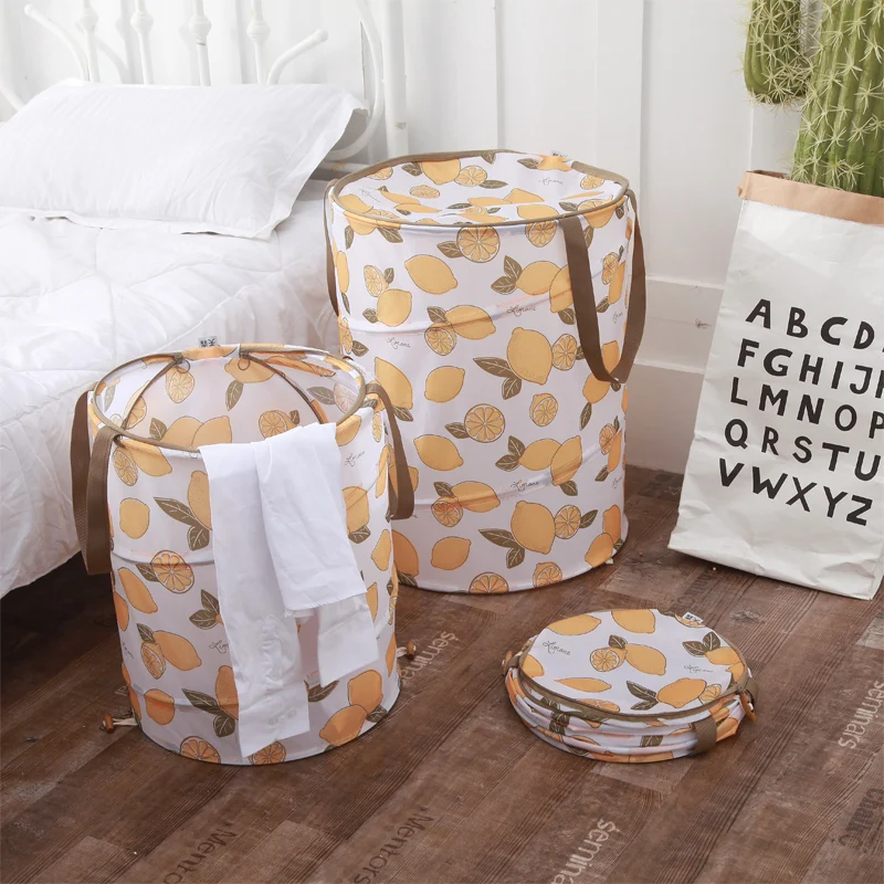 Корзина для белья и грязной одежды Оксфорд лимонная корзина с рисунком игрушек