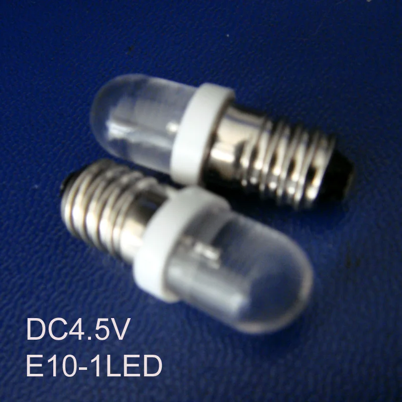 

High quality 4.5Vdc E10 led Indicator light,Led E10 bulb,Led E10 DC4.5V Dashboard Warning Indicator free shipping 20pcs/lot