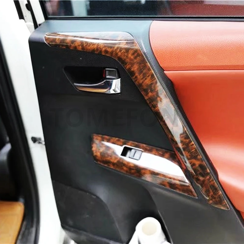 Для Toyota RAV4 RAV 4 2013- специальная коричневая краска переднее рулевое колесо вентиляционное отверстие переключатель окна Внутренняя дверь интерьер 17 шт