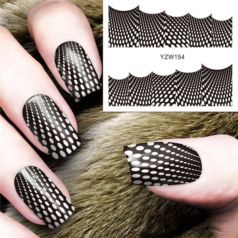 4 листовкрасота наклейка на ногти водная наклейки для украшения ногтей маникюр