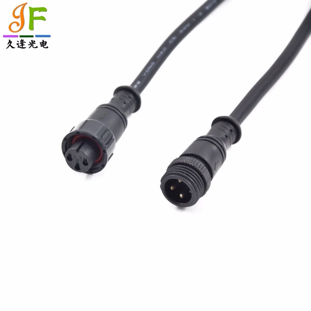 10pairs 3 Core 3pin White Black Plastics PBT waterproof led connecter for strip light male female Applicable 0.75mm 18AWG Wire | Освещение