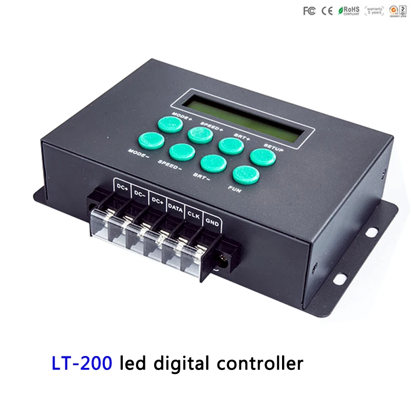 LT-200 Digital led controller WS2811 WS2812B LPD6803 LPD8806 Pixel strip SPI(TTL) signal output1024 pixels with Remote | Освещение