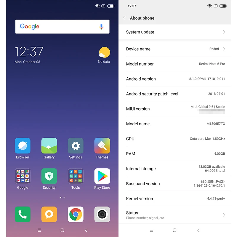 Новая глобальная версия Xiaomi Redmi Note 6 Pro мобильный телефон 4 Гб ОЗУ 64 ПЗУ Snapdragon 636