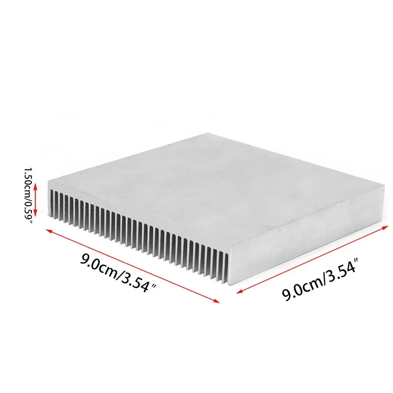 Алюминиевый радиатор для микросхем ANENG 90 мм x 15 мм|aluminum heatsink radiator|heatsink radiatoraluminum |