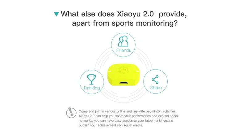 Colang xiayu 2,0 Badnton Rket Snsor Traker Mtion ализатор с Bltooth 4,0 совместим с Adroid и IS