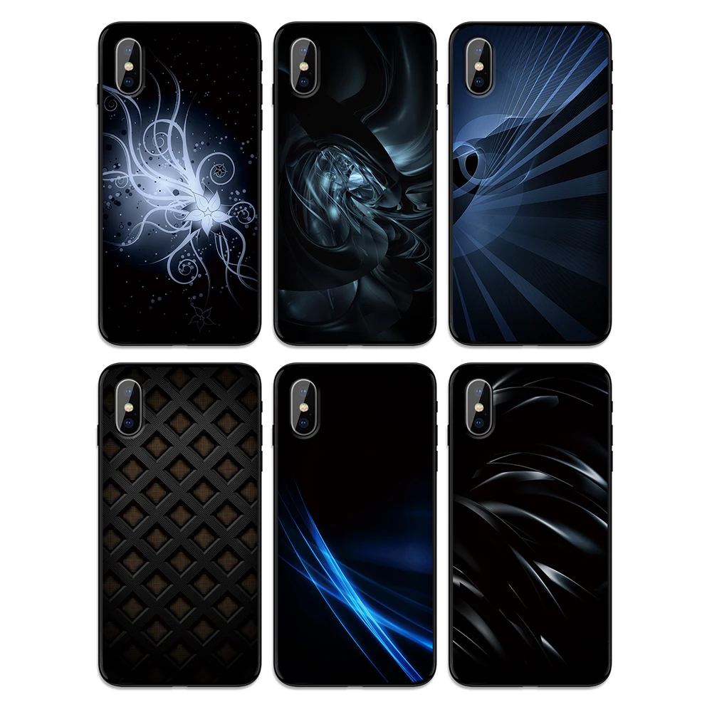Черно-белый мягкий чехол из ТПУ для Apple iPhone 6 6S 7 8 Plus 5 5S SE X XS MAX XR силиконовые чехлы |