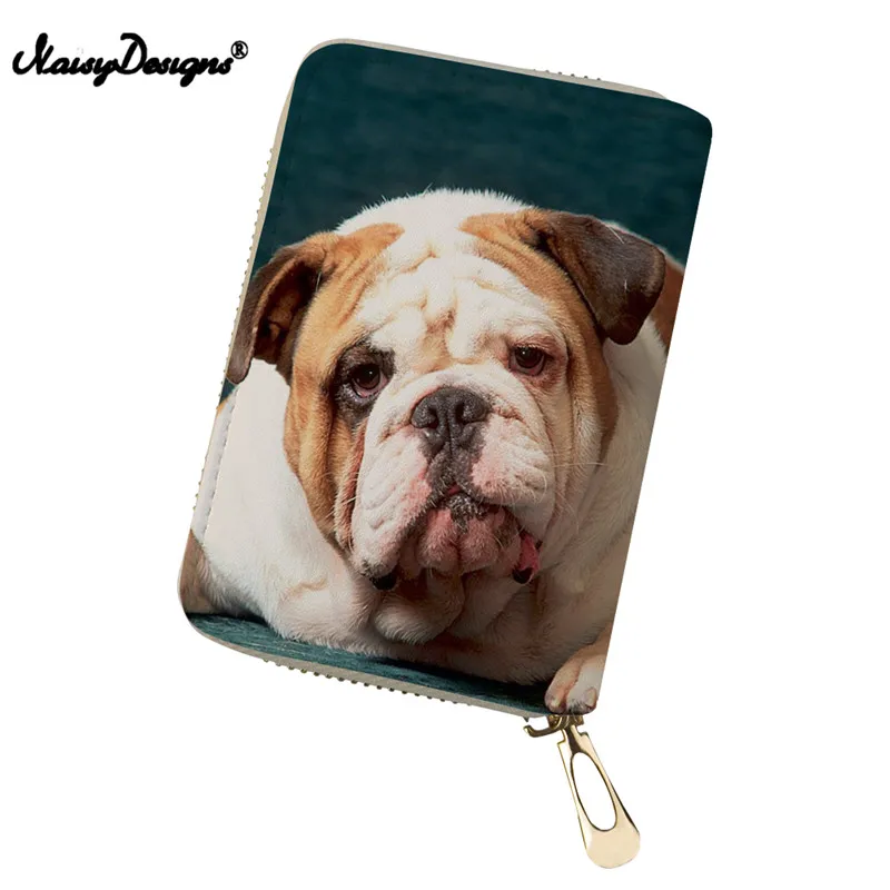 Женский кошелек Boston Terrier Bulldog маленький с отделением для монет и кредитных карт