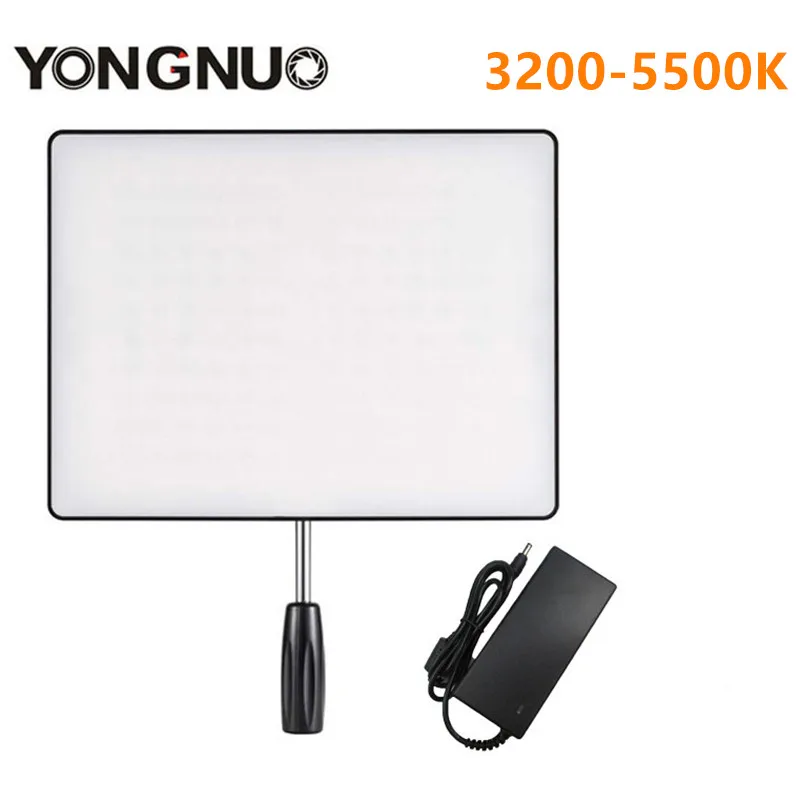 YONGNUO YN600 Air camera светодиодный свет видео с адаптером питания студийное Освещение 5500 K& 3200 K-5500 K YN600air для Canon Nikon DSLR - Цвет: Черный