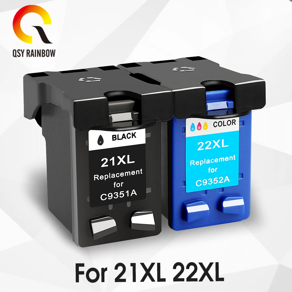 2 CMYK Supplies сменный чернильный картридж для hp 21 22 для hp 21xL 22XL с чернилами hp Deskjet F380 F2280 3910 3915 3918 3920 3940 D1530 - Цвет: 2