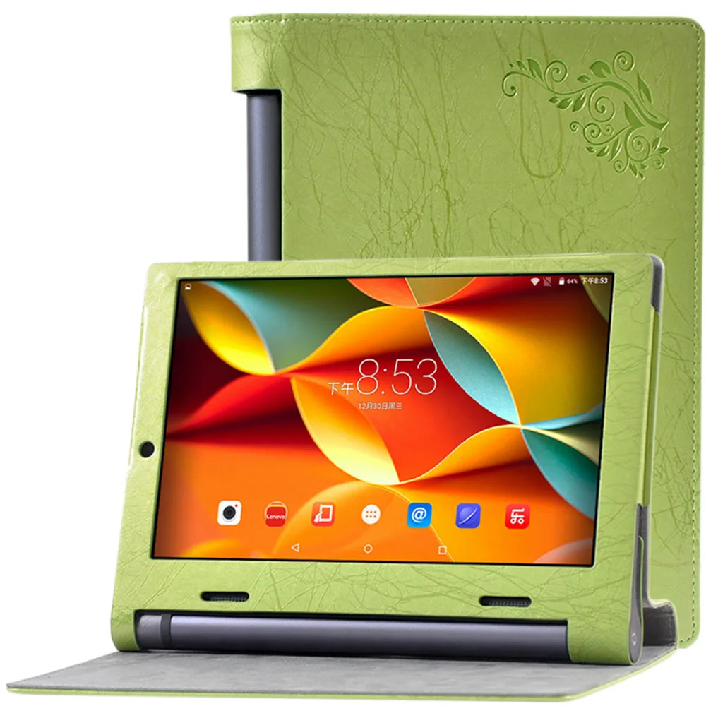 Модный раскладной чехол-книжка из искусственной кожи с принтом для Lenovo YOGA TAB 3 10