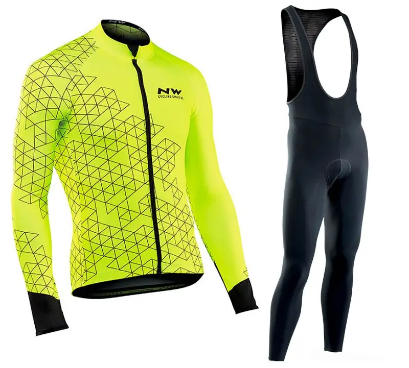 2018 Новый NW дышащий комплект Джерси для велоспорта Ropa ciclismo bicicleta Осенняя Верхняя