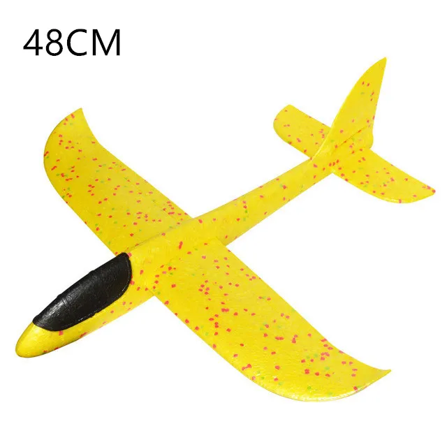 48CM Yellow 48 см ручной запуск метательный планер EPP пена модель аэроплана Летающий планер самолет игрушка для детей на открытом воздухе летающий планер игрушки самолет - Цвет: 48CM Yellow