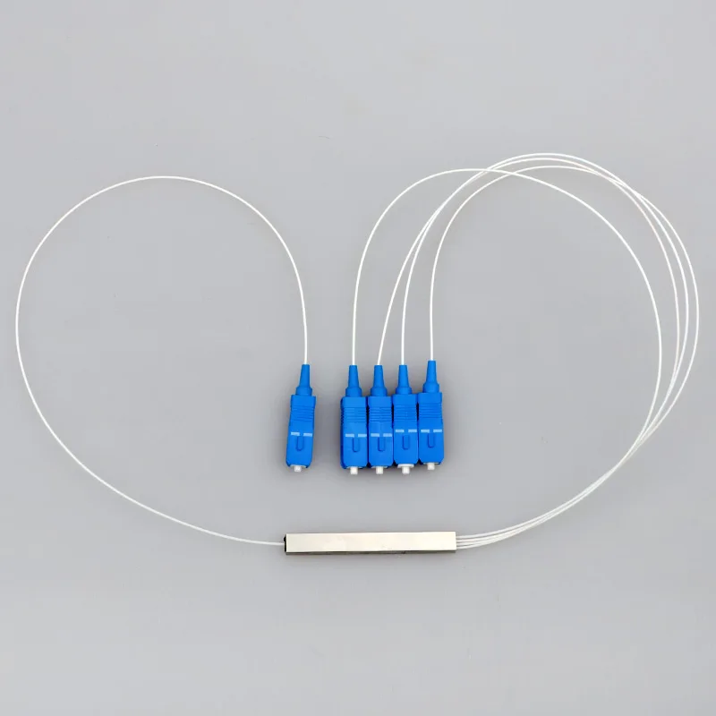 Оптовая продажа 2 шт./лот мини стальная труба оптический PLC сплиттер 1x4