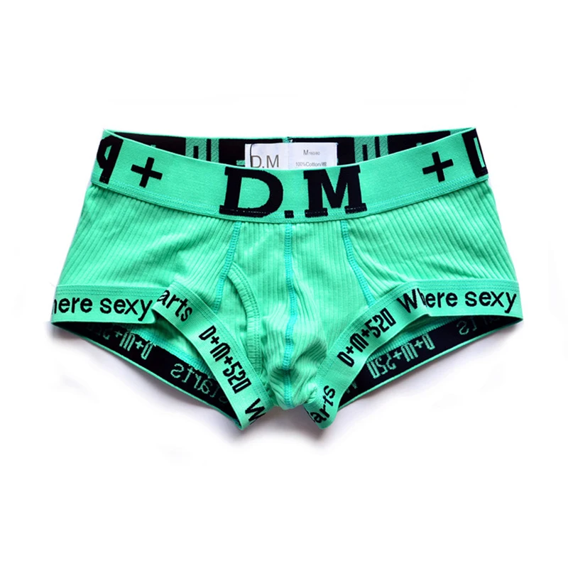 Мужское нижнее белье трусы для геев ropa interior hombre боксеры cueca masculina однотонные homme para