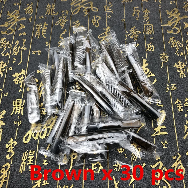 brown x 30pcs 30 шт. в упаковке Обычный фильтр для сигарет держатель пищевой пластик круговой моющийся здоровая сигарета фильтры - Цвет: brown x 30pcs