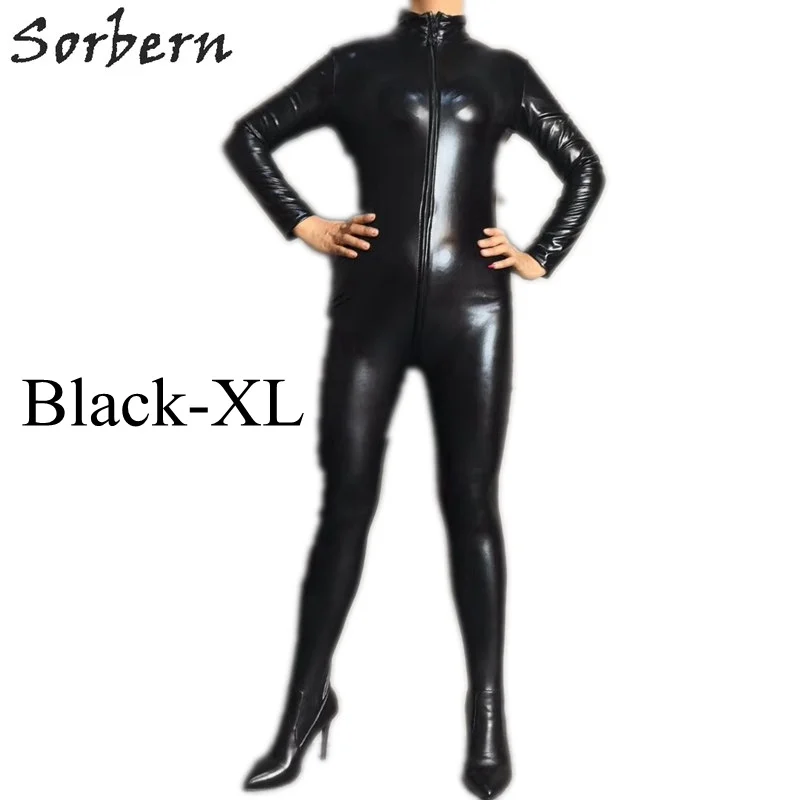 Black--XL Sorbern/женские сапоги до бедра черного цвета; Botas Largas Mujer; сапоги с острым носком на тонком каблуке; - Цвет: Black--XL