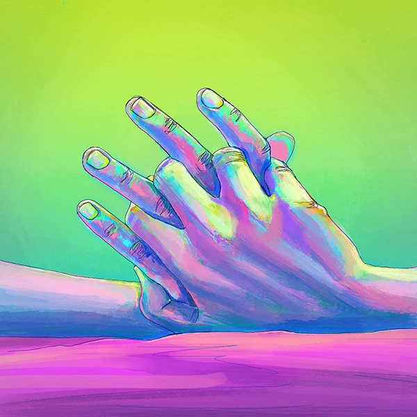 Ручная работа любовь Psychedelic плакат ткань Шелковые Плакаты и принты для украшения