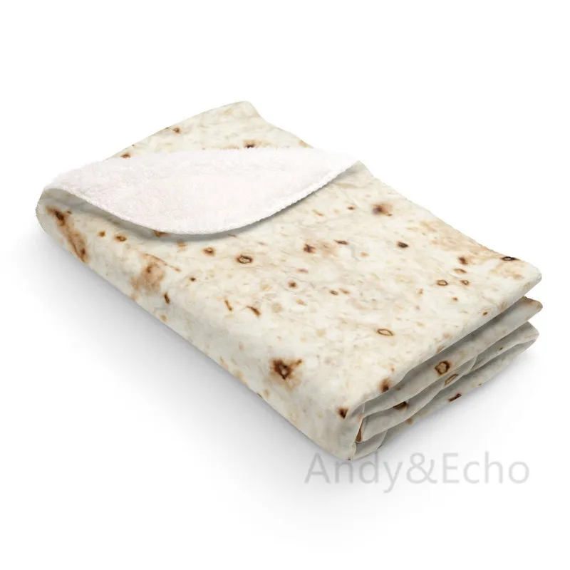 Забавное одеяло Burrito тортильская накидка плед s мексиканское шерпа флисовое