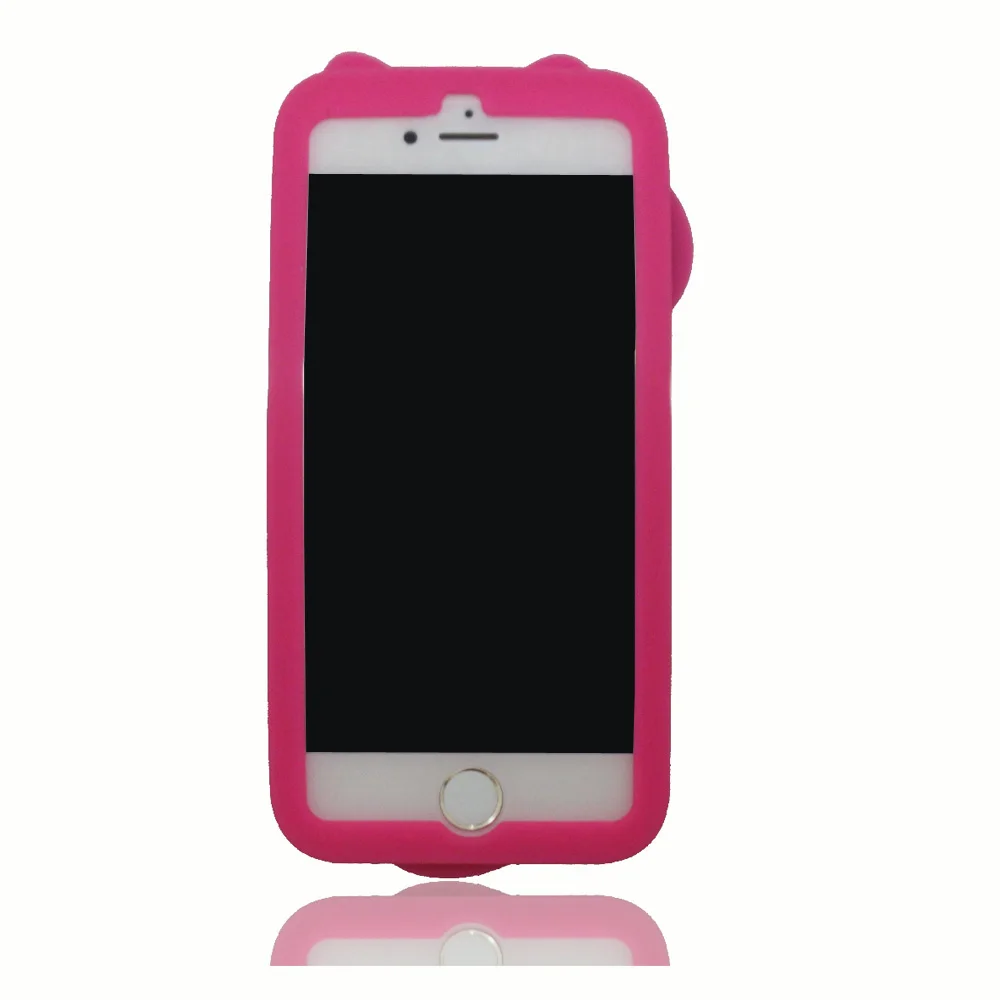 Для iPhone 4, 4S, 5, 5S, 5C, SE, 6, 6 s, 7, 8 X Plus, 3D Мягкий силиконовый чехол с милым единорогом, мультяшная задняя крышка, кожаный чехол для телефона, Fundas Coque