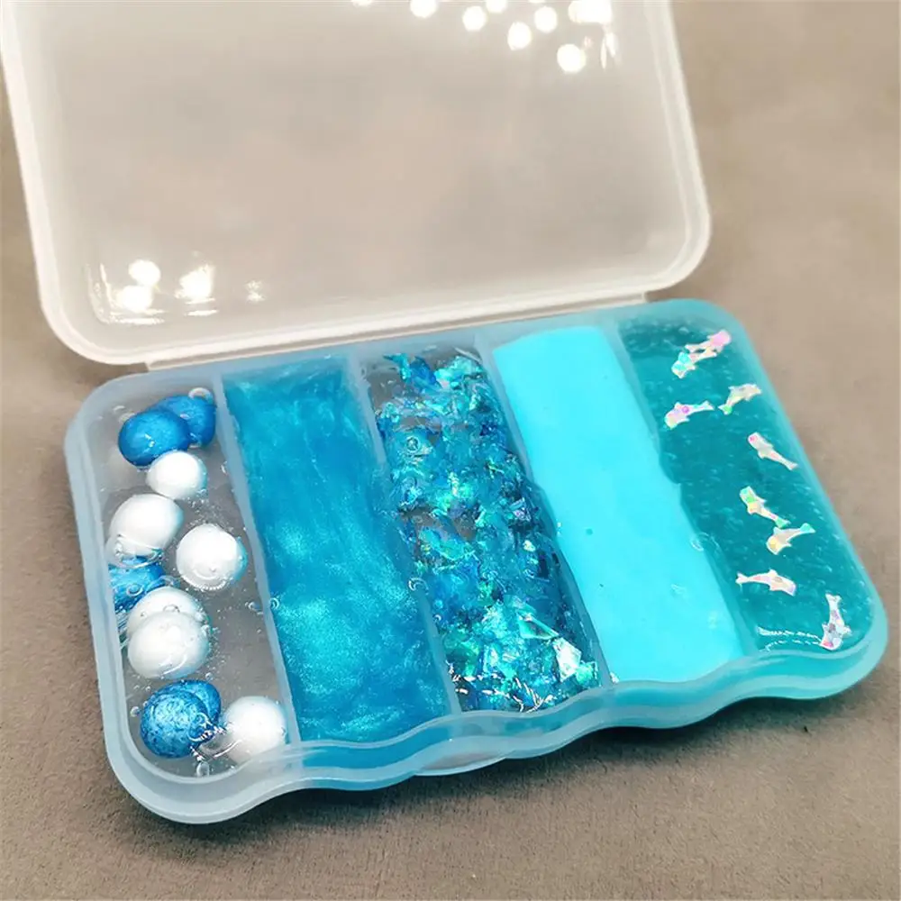 Творческий 5IN1 слизи пушистые бусины для слаймов Slime глина Лизун Playdough игрушка