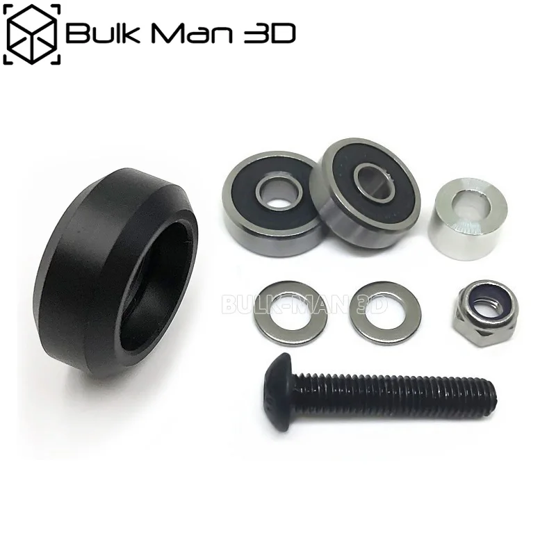 

50Sets/Lot Strong Solid Delrin V Wheel Kit for V-Slot Rail, OX CNC, V Slot, Delrin Solid V Wheel Kit