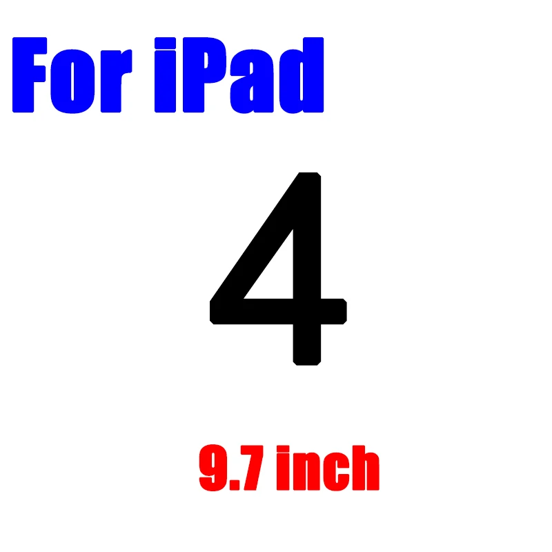 Защита экрана для Apple ipad 2 3 4 ipad 2 ipad 3 ipad 4 ipad 5 ipad 6 планшет закаленное стекло для ipad mini 4 защитная пленка - Цвет: For iPad 4