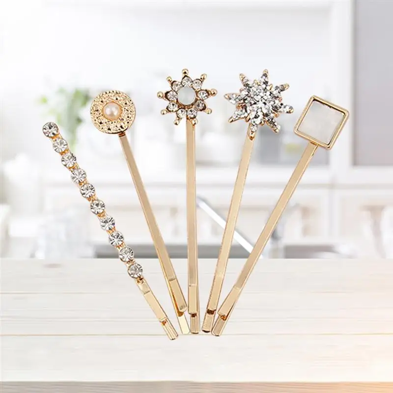 5 шт. элегантные красивые Модные металлические фотообои для девочек|Шпильки и