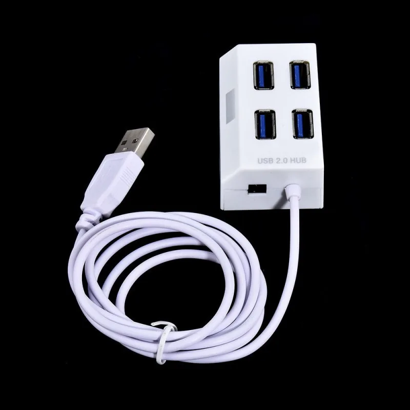 Protable High Speed 4 Ports USB 2.0 Hub Adapter PC Accessory For Windows Mac os Linux | Компьютеры и офис