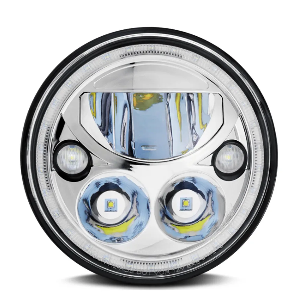 Кругласветодиодный светодиодная фара Vortex 7 дюймов для Jeep Wrangler JK белая гало DOT Emarked