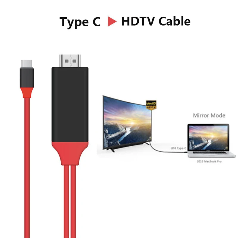 Кабель-адаптер HDMI Type C USB USB3.1 для HDTV phone tablet laptop 4K HD TY1 Macbook 2016 HP DELL Samsung S8 S9 Huawei |