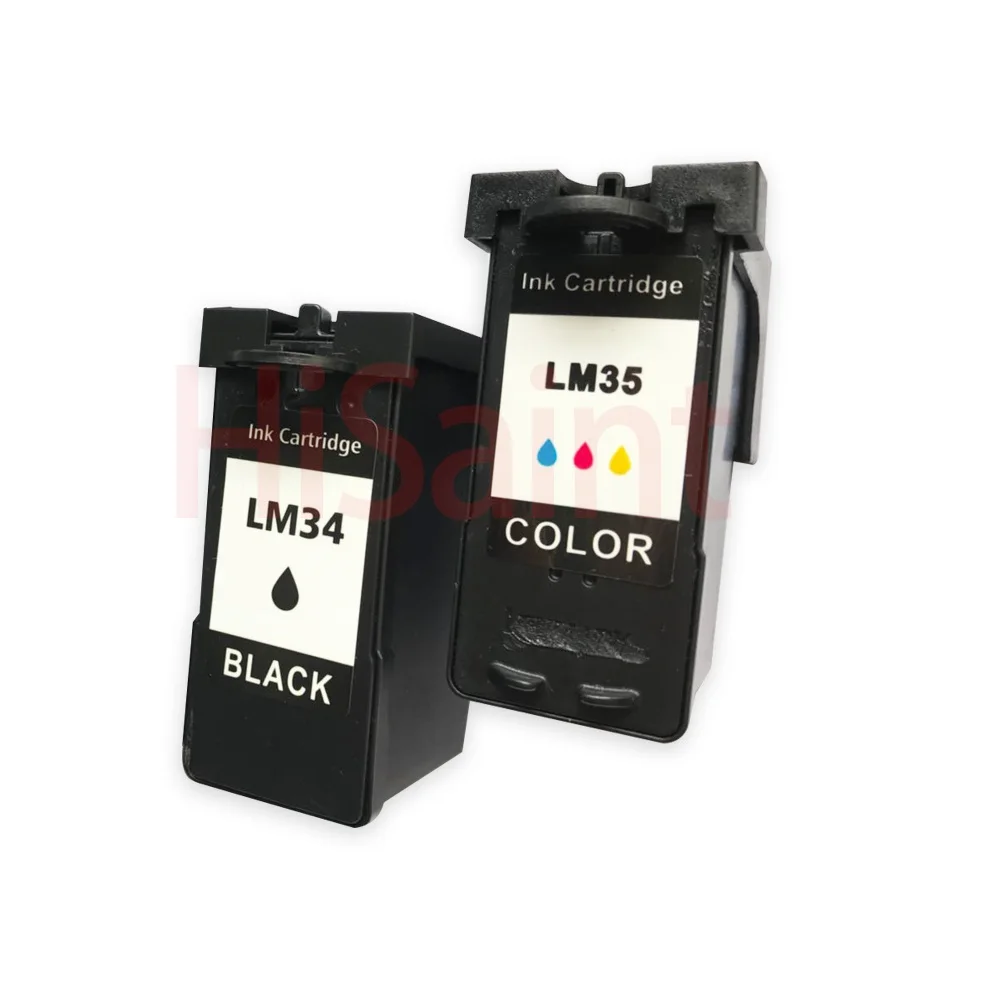 1blakc1color Hisaint совместимый чернильный картридж для принтера Lexmark LM34 35 18C0034 X5470 X7170 X7350 X8350 Z812 принтер - Цвет: 1blakc1color