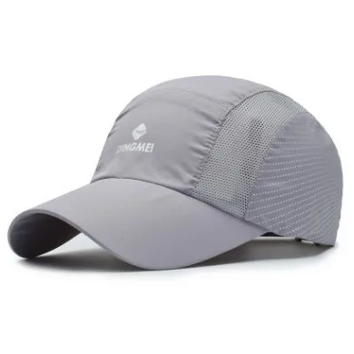 light gray XdanqinX Женская модная бейсболка с сеточкой и регулируемым ремешком Размер Мужские дышащие бейсболки Snapback cap вентиляционный сетчатый головной убор Новинка - Цвет: light gray