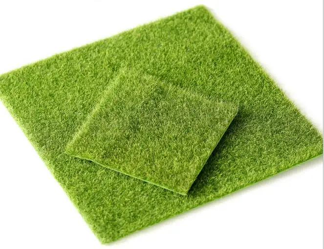 

Искусственная зеленая трава, Искусственный мох для рукоделия, 50 шт., 15x15 см