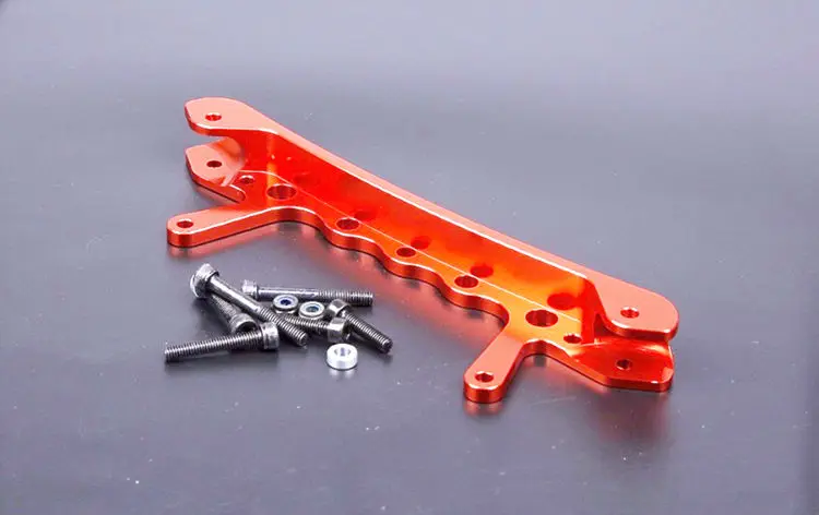 CNC сплав задний амортизатор рельса набор для 1/5 HPI Rovan KM BAJA 5B 5T 5SC RC