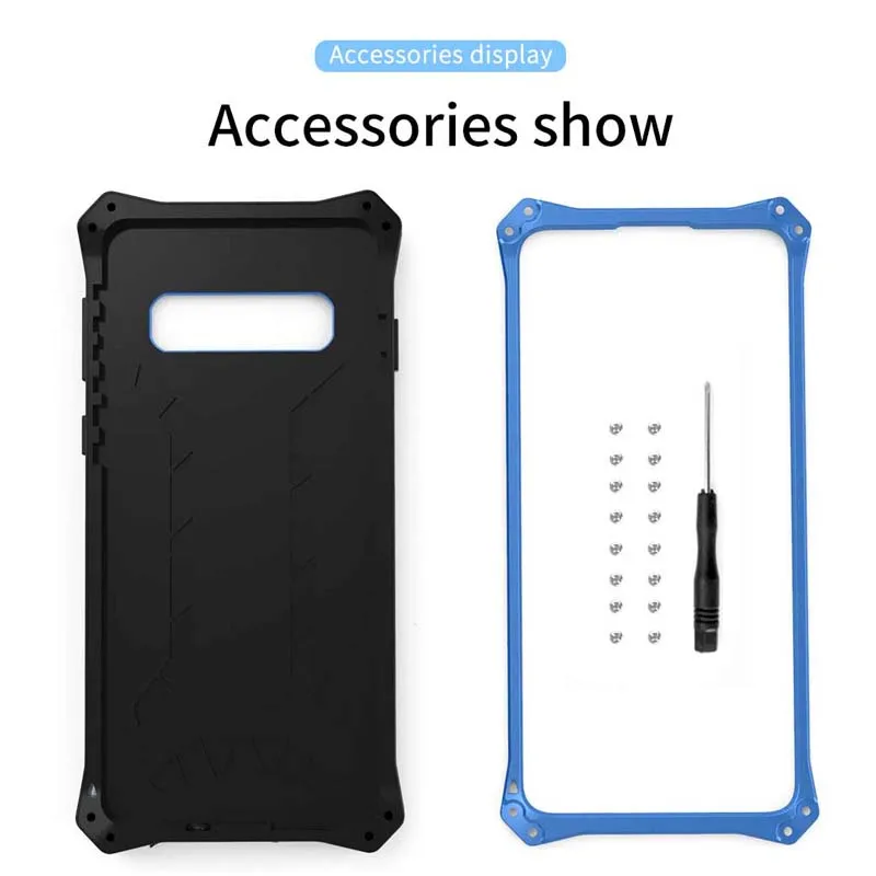 R-JUST чехол Armor Металл Телефон Чехол принципиально противоударные Чехлы Coque для samsung Galaxy S10 S10Plus случае KS0061