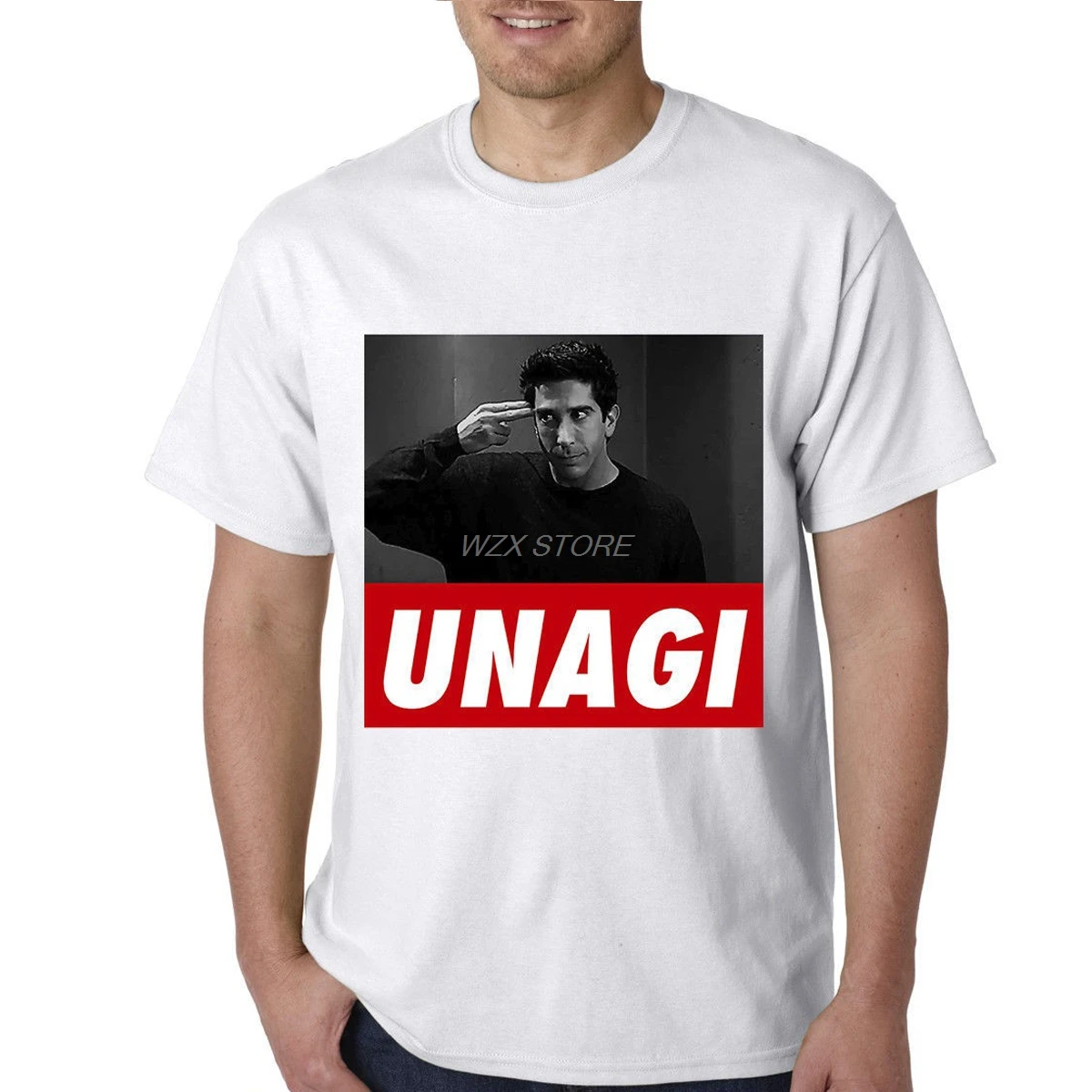 Забавная Повседневная футболка с героями телесериала «друзья» Unagi, мужские топы, футболки Joey Ross Rachel, красивая потрясающая футболка, подарок на день рождения для мальчиков, топы, футболки - Цвет: Picture-13