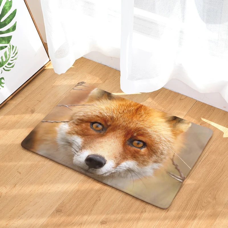 Рисунок лисы стиль печать ковры противоскользящие напольные коврики для