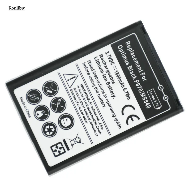 Сменный аккумулятор Ronlibw для LG Optimus Black P970 MS840 L5 P690 C660 P693 P698 E510 E610 E615 E612 E730