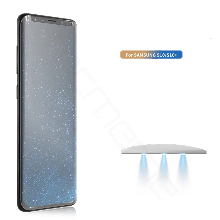 2 шт./лот жидкое УФ-стекло с полным клеем для Samsung Galaxy S10 E plus S10E S 10E УФ-свет жидкий
