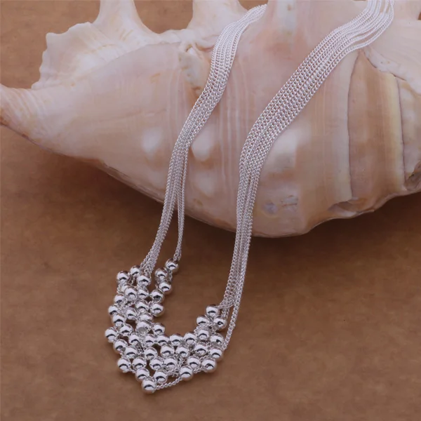 Женское Ожерелье с кулоном AN539 ювелирное изделие серебряного цвета|jewelry hanger|jewelry