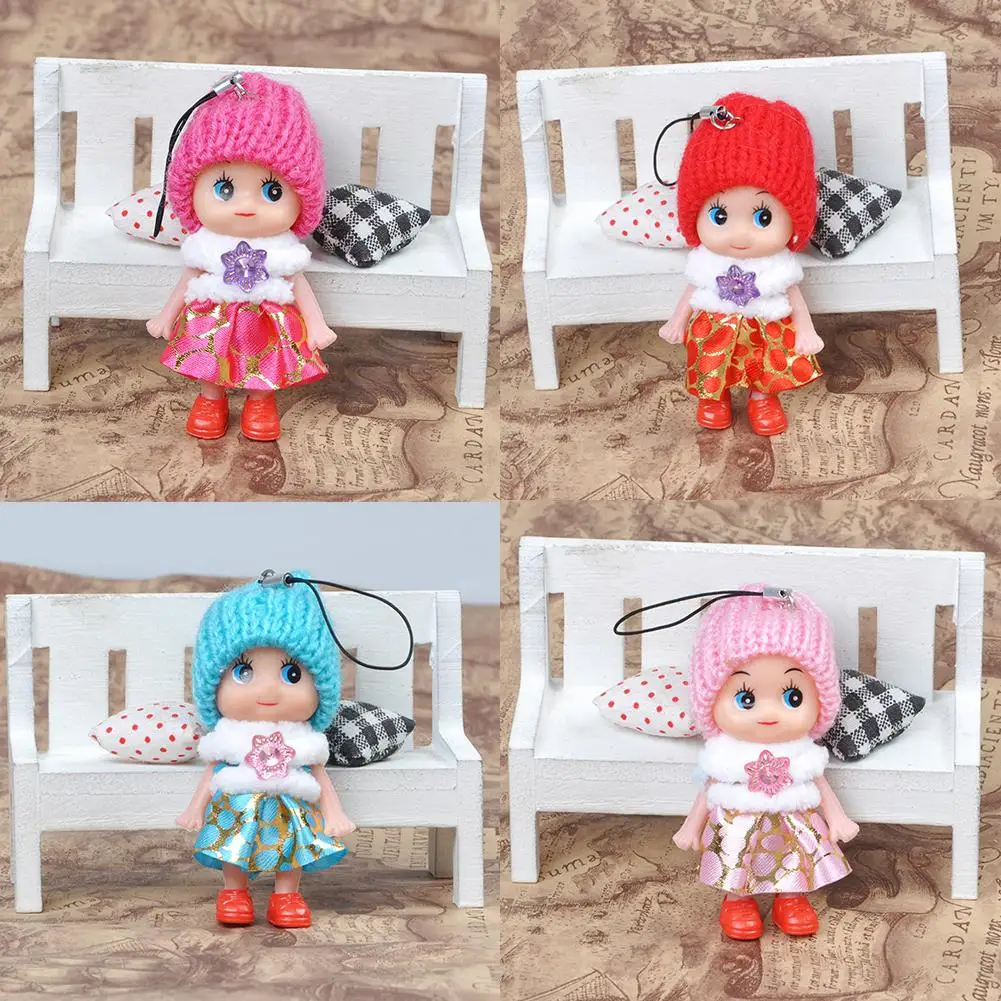 random color RCtown 1 шт. 8 см горячая Распродажа детские игрушки мягкие интерактивные детские куклы игрушечная мини-кукла для девочек и мальчиков куклы и мягкие игрушки - Цвет: random color