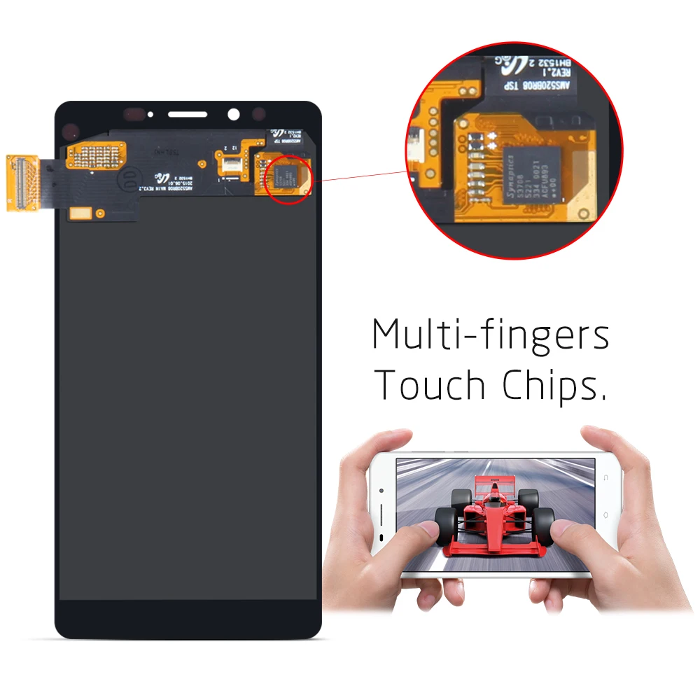 Одиночный SIM 5 2 &quotоригинальный AMOLED дисплей для NOKIA Lumia 950 LCD сенсорный экран
