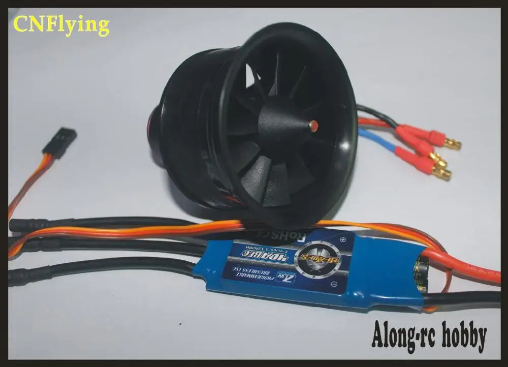 3S EDF AND 40A ESC 50 мм EDF 11 лопастей воздуховод(3S около 770 г 4S около 950 г тяги) для EDF модель ру аэроплана мини самолет RC - Цвет: 3S EDF AND 40A ESC