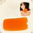 Женский модный китайский массажер для лица Gua Sha медицинский натуральный нефрит