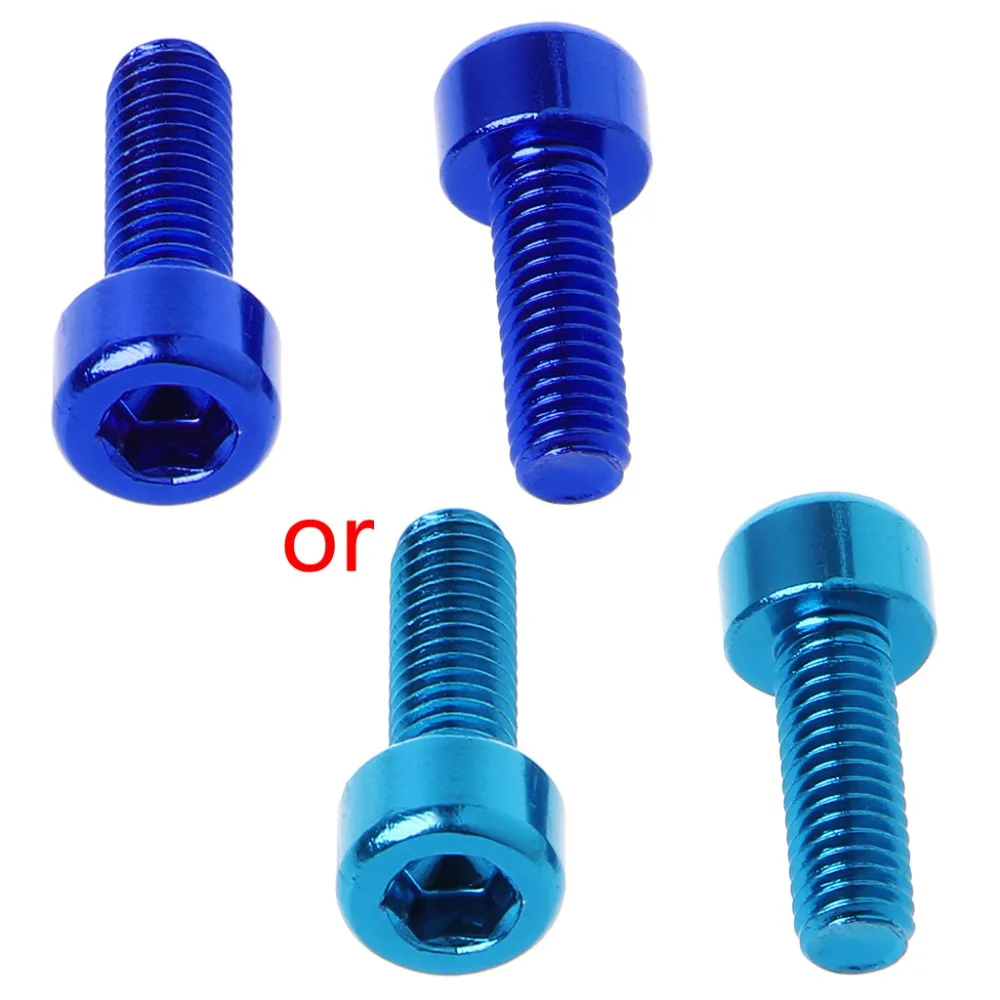 

1 Pair Bike Water Bottle Cage Bolts M5 Aluminium Alloy Hex Socket Tapping Screws